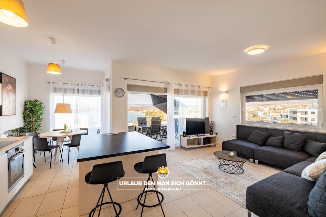 Penthouse Panorama Deluxe In Malinska Appartement Buitenkant foto